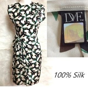 Diane Von Furstenberg Silk Geometrical Dress